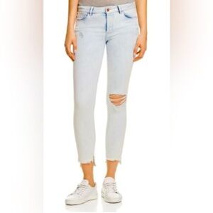 DL1961 Margaux Instasculpt Ankle Skinny Jeans in Kodiak light wash size 28